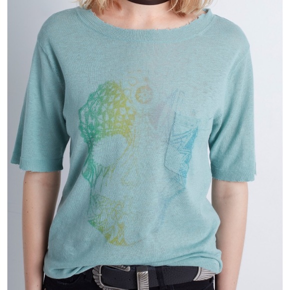 Zadig & Voltaire Tops - NEW • Zadig & Voltaire • Gina Bis Lco Skull Top M